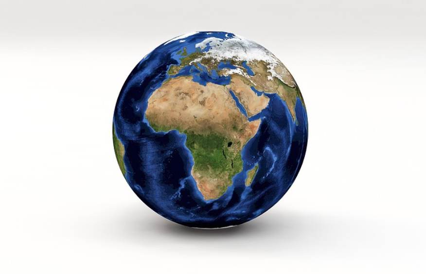 africa globe image