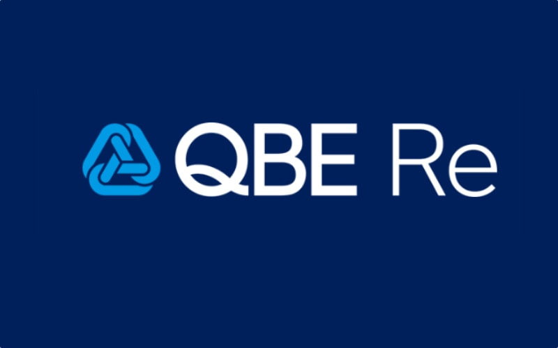 qbe re blue logo