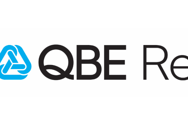 qbe re logo white