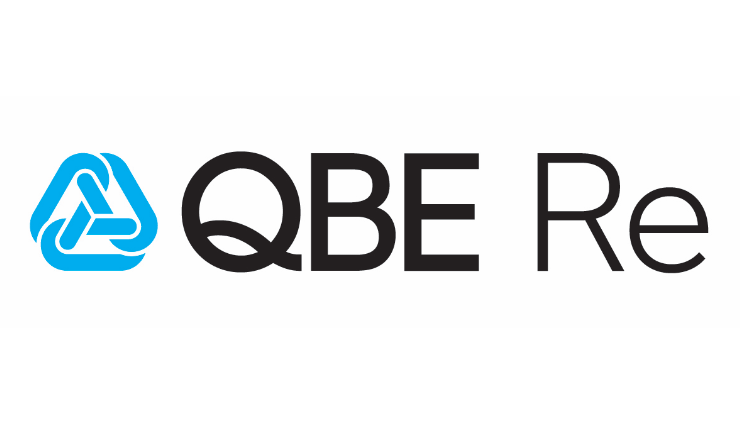 qbe re logo white