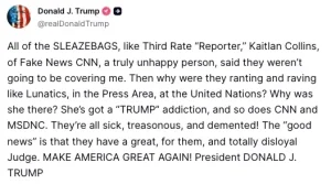 Trump Flips Out In Midnight Meltdown Over ‘Treasonous’ Reporters